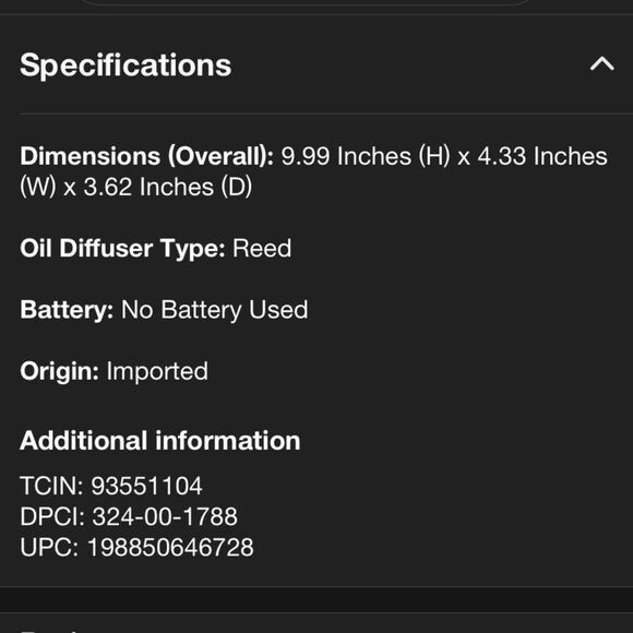 Hearth & Hand Pampas Glass Ribbed Amber Reed Diffuser - Picture 5 of 7